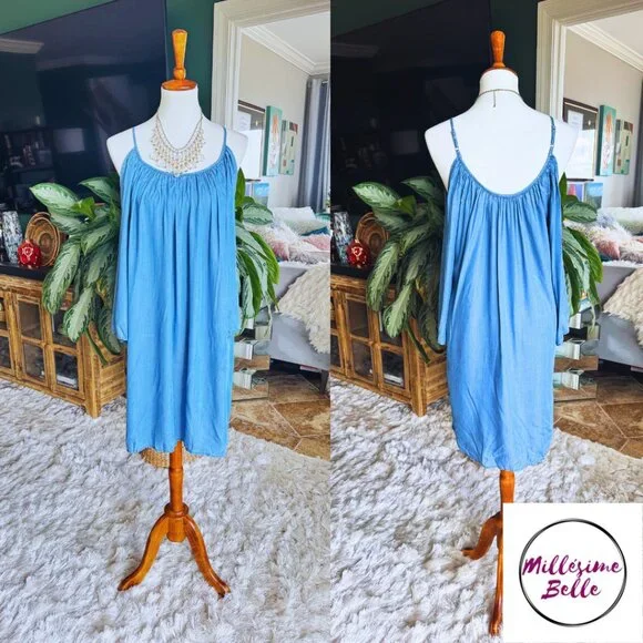 Karen Kane | Dresses | Karen Kane Denim Tunic Dress | Poshmark